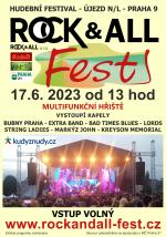ROCK & ALL FEST - 17.6.2023 - VSTUP VOLNÝ !!!